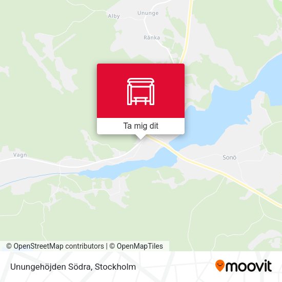 Unungehöjden Södra karta