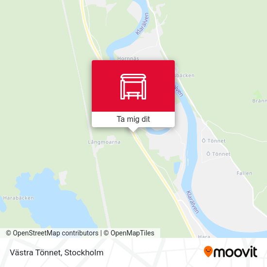 Västra Tönnet karta