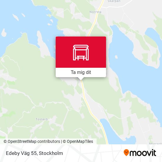 Edeby Väg 55 karta