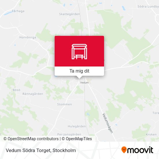 Vedum Södra Torget karta