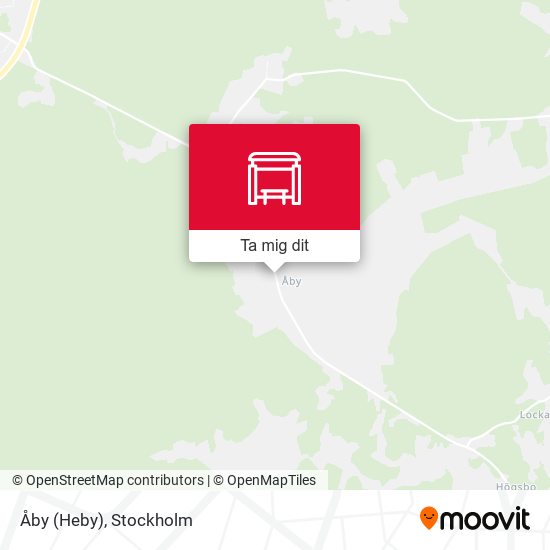 Åby (Heby) karta