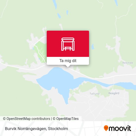 Burvik Norrängevägen karta