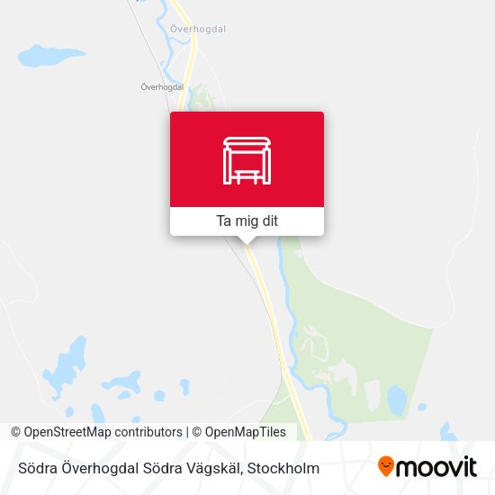 Södra Överhogdal Södra Vägskäl karta