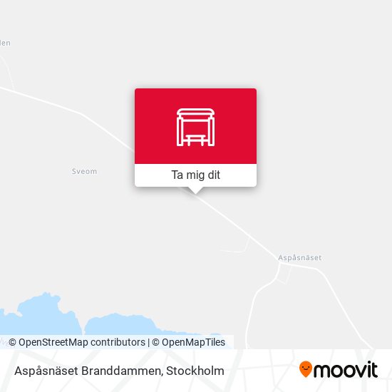 Aspåsnäset Branddammen karta