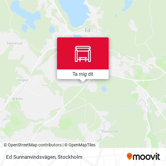 Ed Sunnanvindsvägen karta