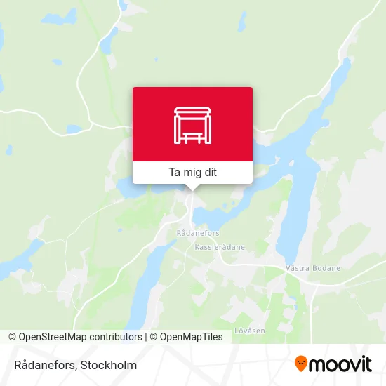 Rådanefors karta