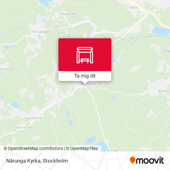 Nårunga Kyrka karta