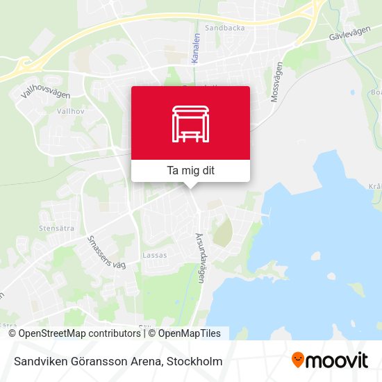 Sandviken Göransson Arena karta