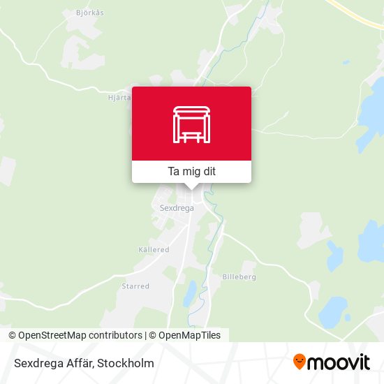 Sexdrega Affär karta