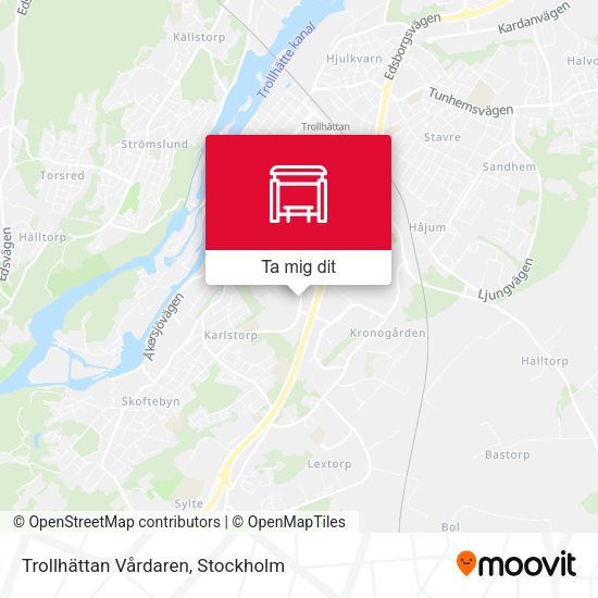 Trollhättan Vårdaren karta