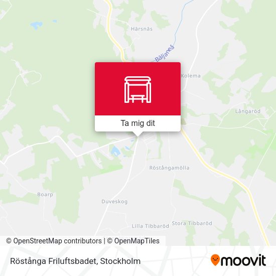 Röstånga Friluftsbadet karta