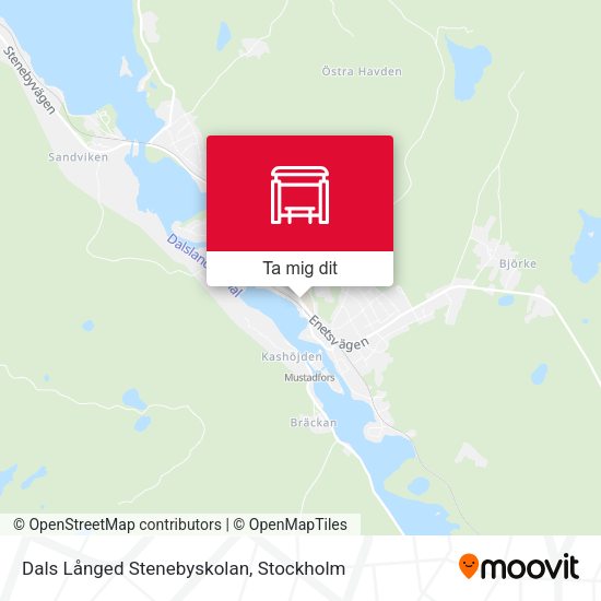 Dals Långed Stenebyskolan karta