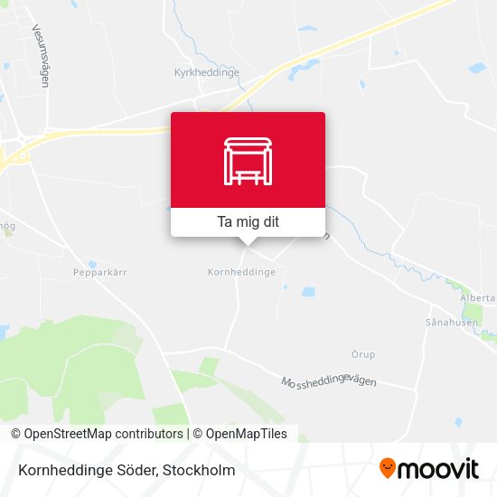 Kornheddinge Söder karta