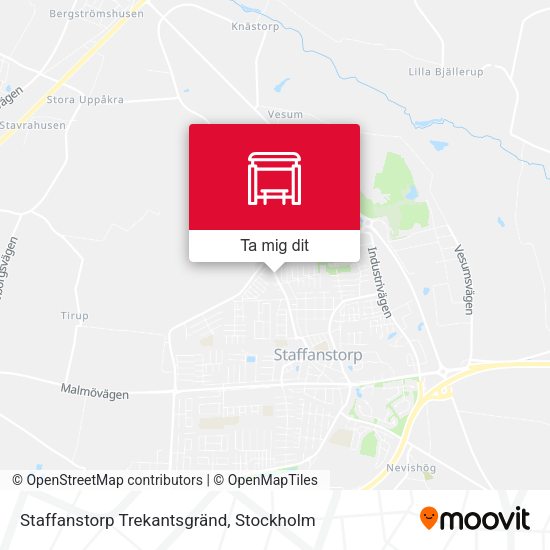 Staffanstorp Trekantsgränd karta
