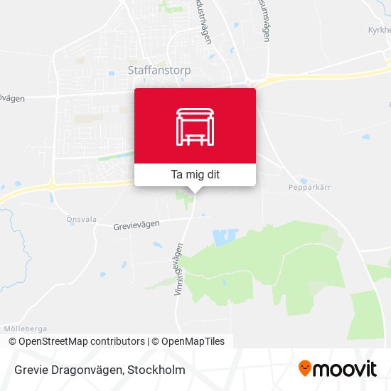 Grevie Dragonvägen karta