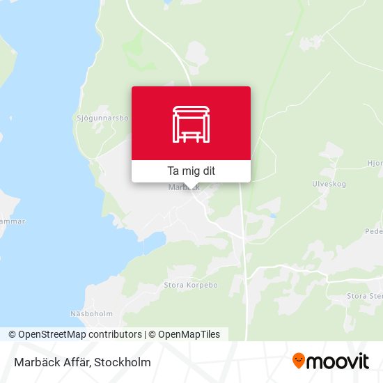 Marbäck Affär karta
