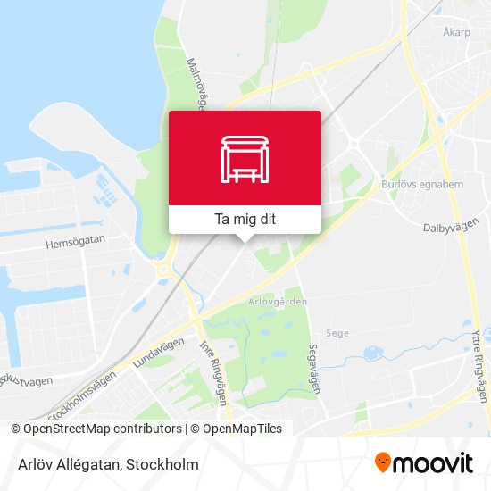 Arlöv Allégatan karta