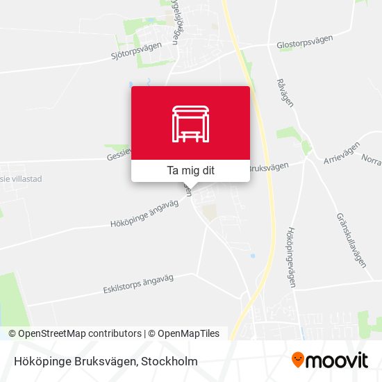 Hököpinge Bruksvägen karta