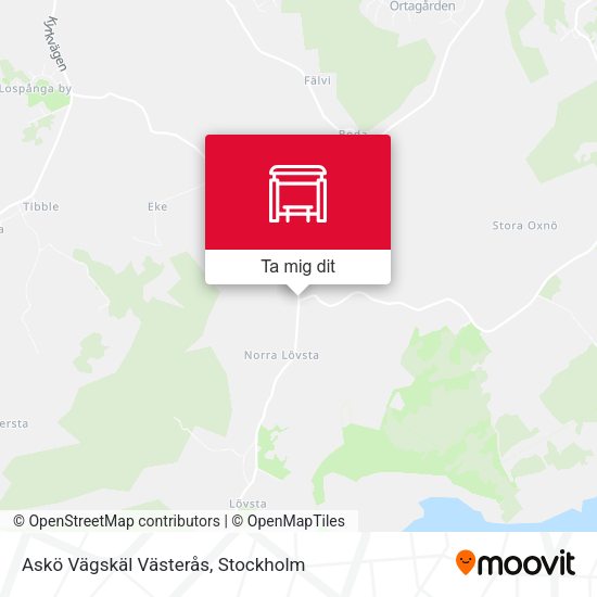 Askö Vägskäl Västerås karta
