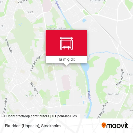 Ekudden (Uppsala) karta