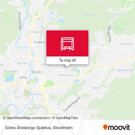 Södra Älvsborgs Sjukhus karta