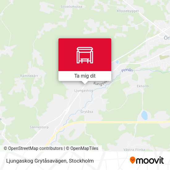 Ljungaskog Grytåsavägen karta