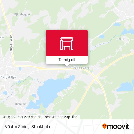 Västra Spång karta