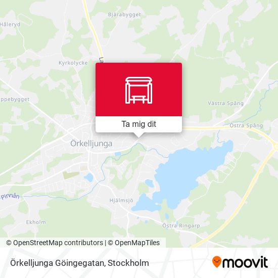 Örkelljunga Göingegatan karta