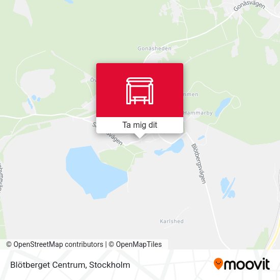 Blötberget Centrum karta