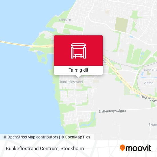 Bunkeflostrand Centrum karta