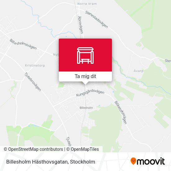 Billesholm Hästhovsgatan karta