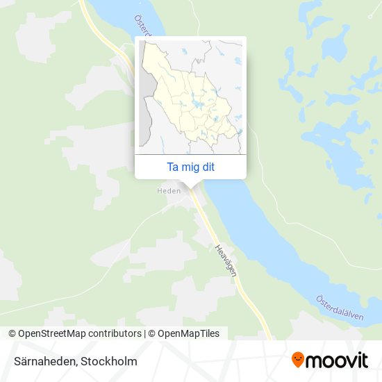 Särnaheden karta