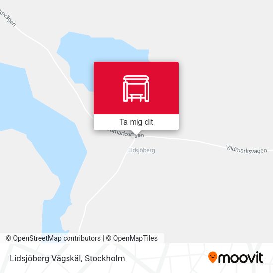 Lidsjöberg Vägskäl karta