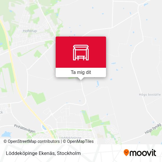 Löddeköpinge Ekenäs karta