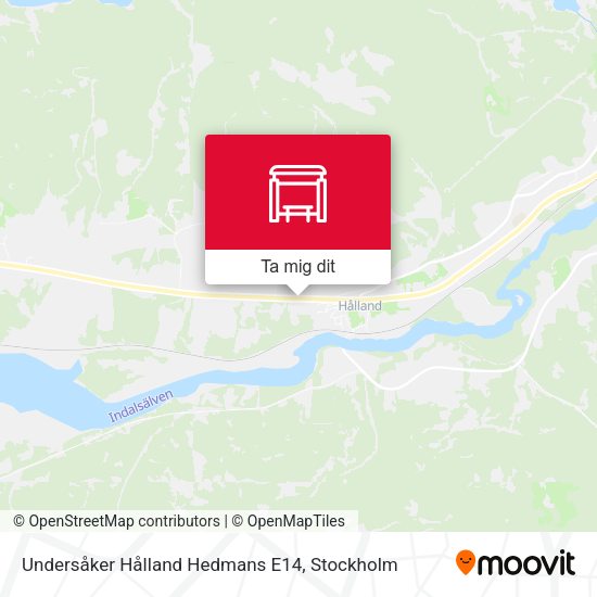 Undersåker Hålland Hedmans E14 karta