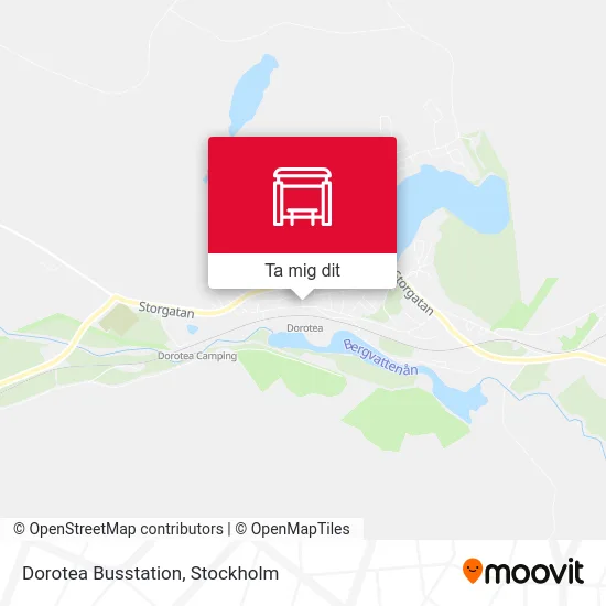 Dorotea Busstation karta