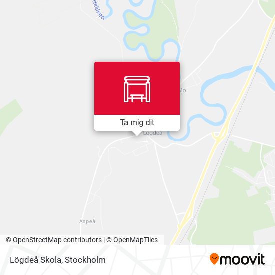 Lögdeå Skola karta