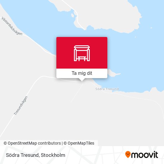 Södra Tresund karta