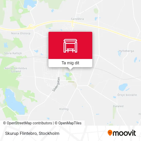 Skurup Flintebro karta