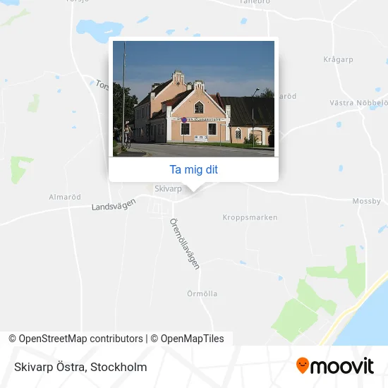 Skivarp Östra karta