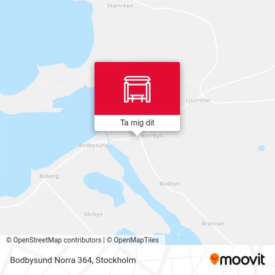 Bodbysund Norra 364 karta