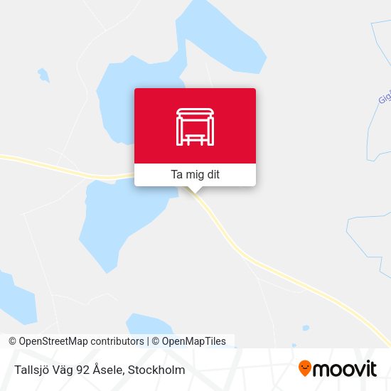 Tallsjö Väg 92 Åsele karta