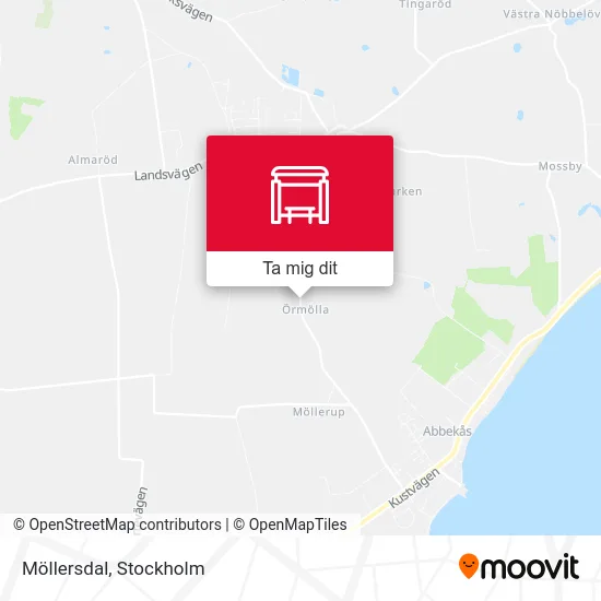 Möllersdal karta