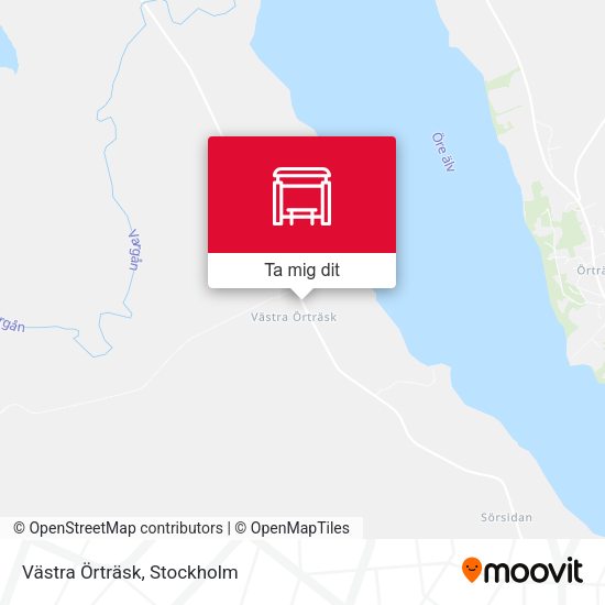Västra Örträsk karta