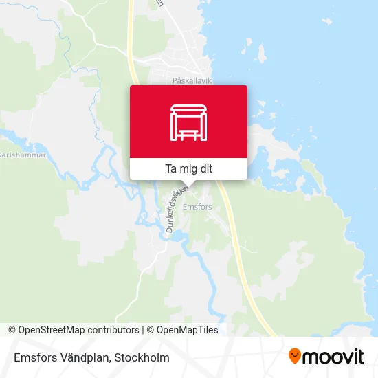 Emsfors Vändplan karta