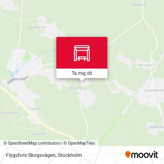 Flygsfors Skogsvägen karta