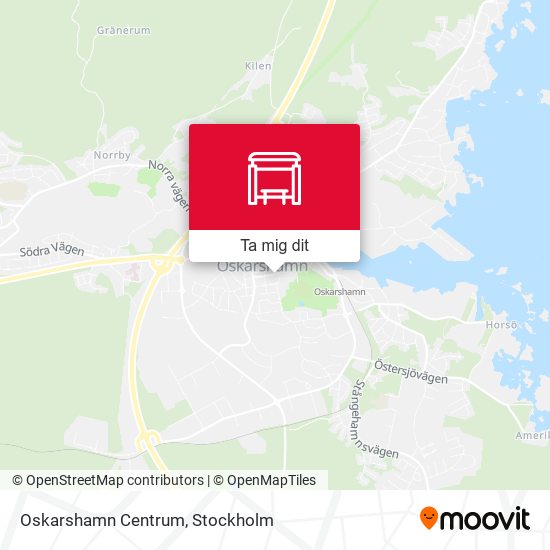 Oskarshamn Centrum karta