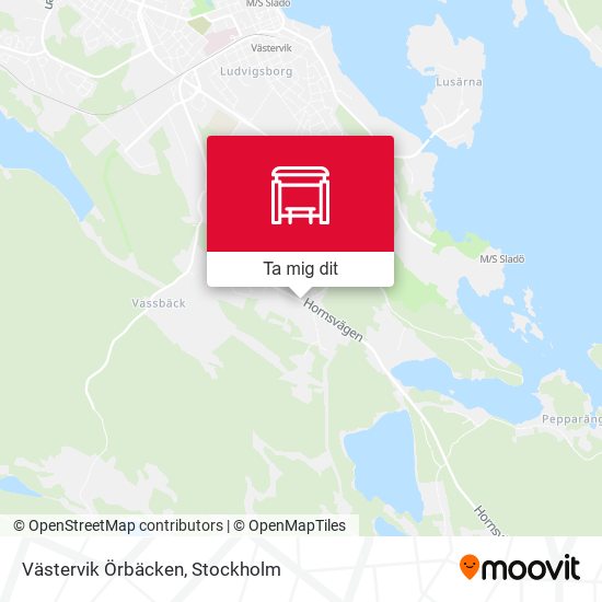 Västervik Örbäcken karta