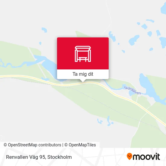 Renvallen Väg 95 karta