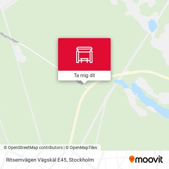 Ritsemvägen Vägskäl E45 karta